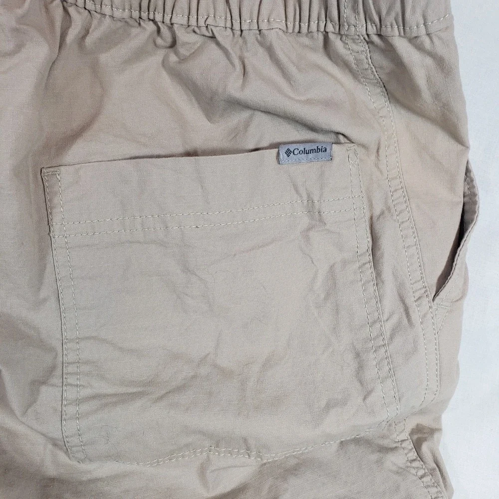 Columbia Womens Regular Fit Beige Cargo Pants Outdoor Hiking Size 12‎ - Picture 8 of 9